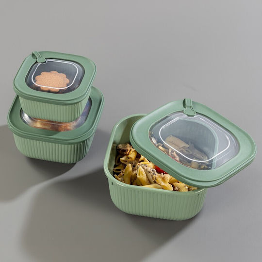 Viosarp Microwave Plastic Lunch Box Beige 1100ml