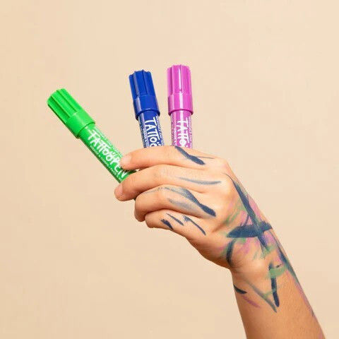 Nailmatic Μαρκαδόρος Δέρματος Tattopen Σκούρο Μωβ