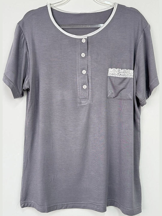 Sorrisino Summer Women's Pyjama Set Gray