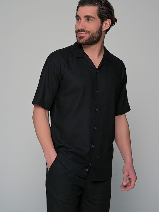 Σετ Βερμουδα Πουκαμισο Pienza Ben Tailor Μαυρο Ανδρικά 139892