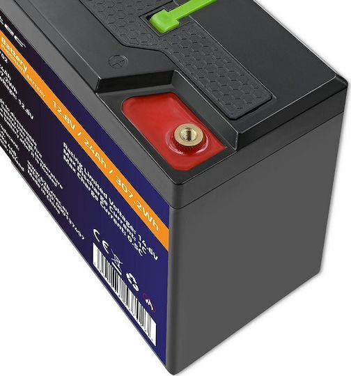 Qoltec Baterie Fotovoltaică Litiu 12.8V 24Ah