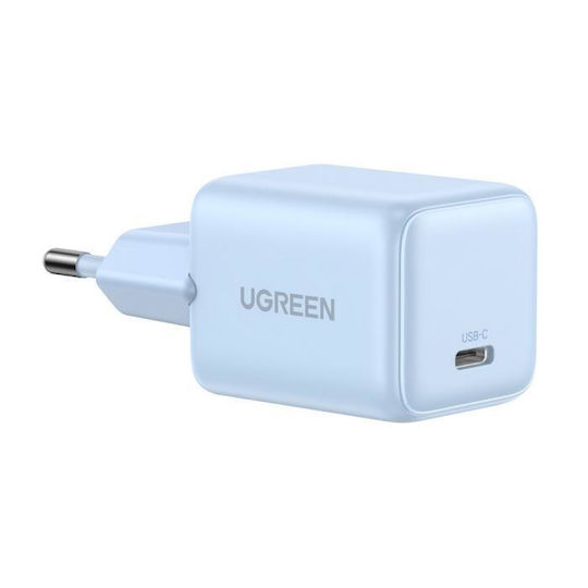 Ugreen Charger Without Cable GaN with USB-C Port 20W Power Delivery Blue (X512)