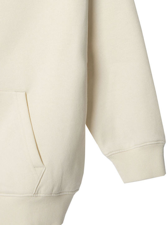 Kids Sweatshirt Cardigan Oyster White JULIA