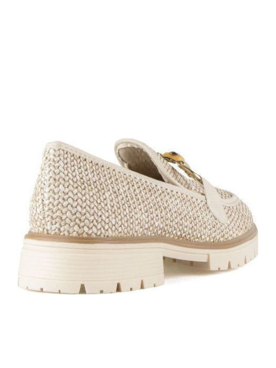 Γυναικεία Loafers σε Μπεζ Χρώμα
