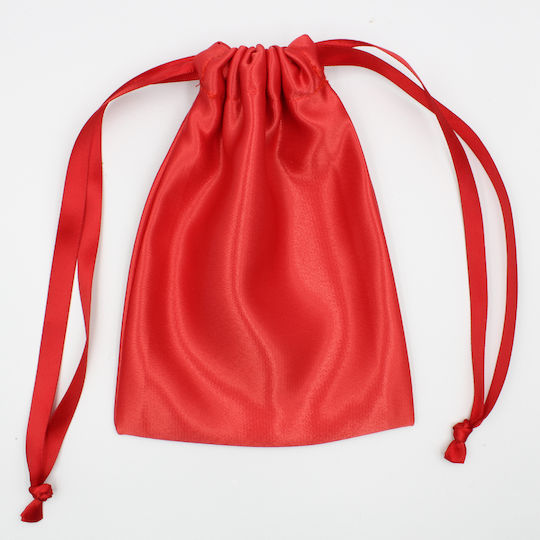JFashion Silk Travel Set Mask and Scrunchy with Carrying Case Red