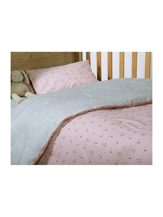 Nef-Nef Homeware Cotton Baby Quilt Wings Of Joy 110x140cm Pink