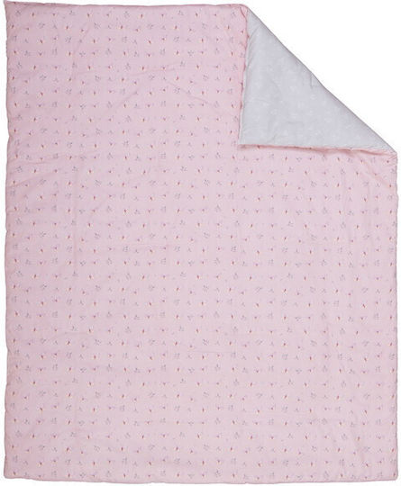 Nef-Nef Homeware Cotton Baby Quilt Wings Of Joy 110x140cm Pink
