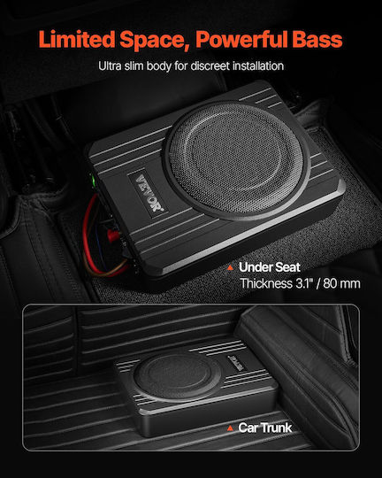 Vevor Subwoofer Αυτοκινήτου 8" 400W RMS
