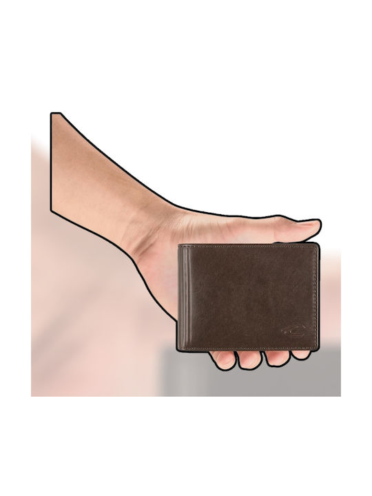 Cliff Leather Men's Wallet Classic Brown