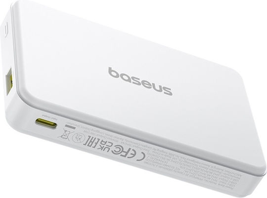Baseus Airpow2 Qi2 Power Bank 10000mAh 22.5W με Θύρα USB-A και Θύρα USB-C Power Delivery Λευκό