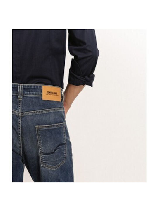 Herren Jeanshosen Regular Gerade Passform Mittelblau