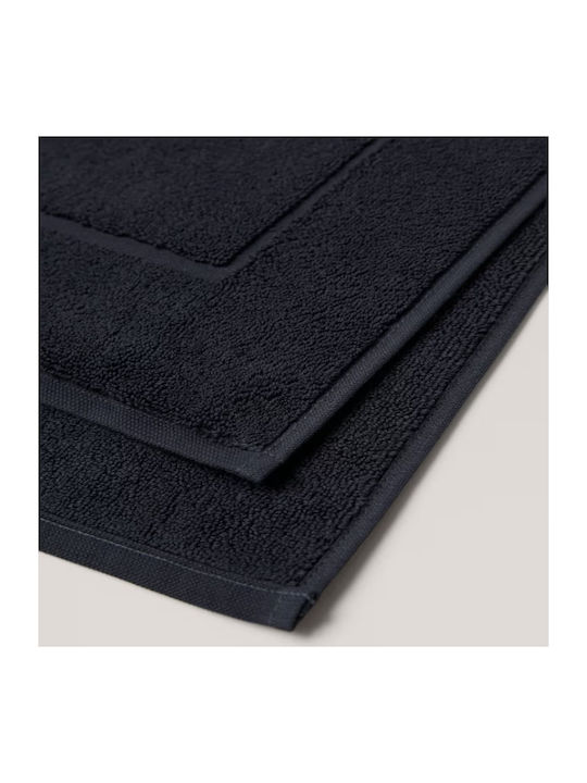 Astron Italy Badematte Baumwolle Rechteckig 716 Schwarz 50x70cm