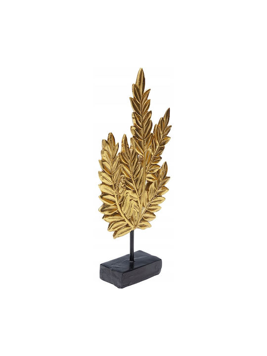 Dekorative Tischblätter 14x5x30cm Gold