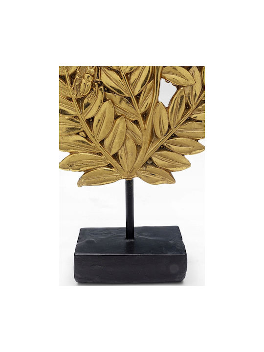 Dekorative Tischblätter 14x5x30cm Gold