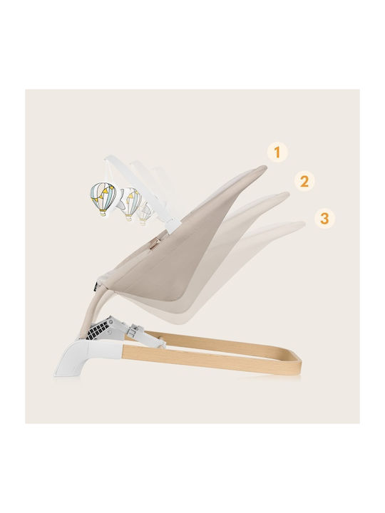 Lionelo Χειροκίνητο Relax Μωρού Lilac Beige Sand για Παιδί έως 9kg