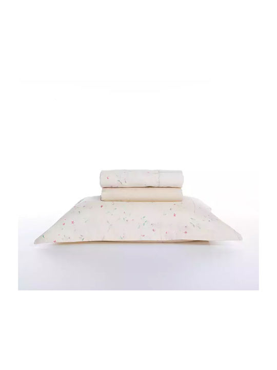 Nef-Nef Homeware Bettwäsche-Set Überdoppel 240x270cm. Kiara Salmon 4Stück