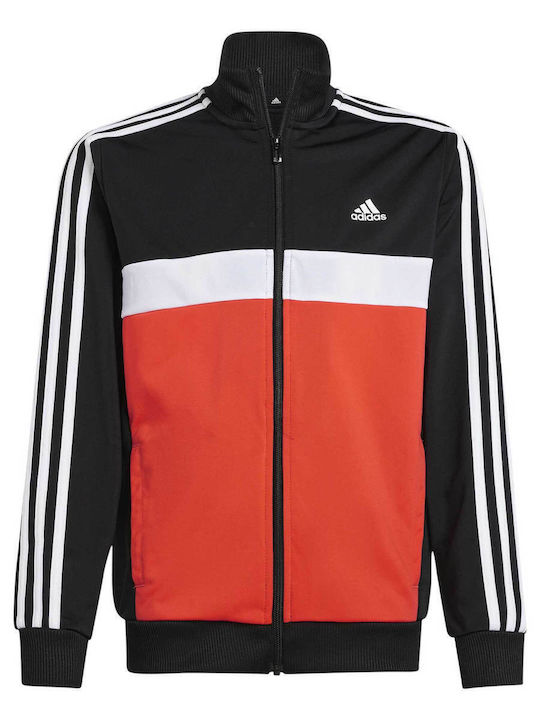 Kids Tracksuit Set With Jacket Black 3 Pieces Essentials