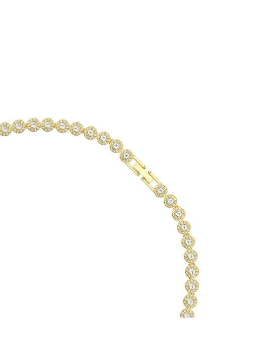 Swarovski Set mit Halskette & Armband aus Gold mit Steinen