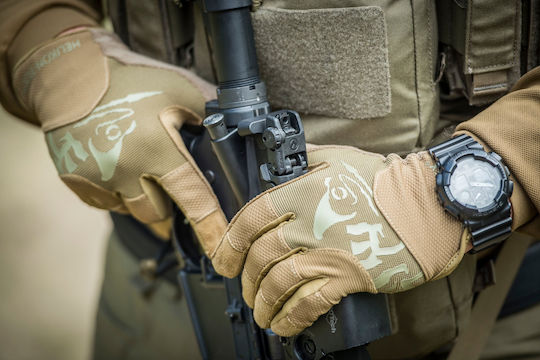 Helikon Tex All Round Fit Tactical Military Gloves Black Shadow Grey