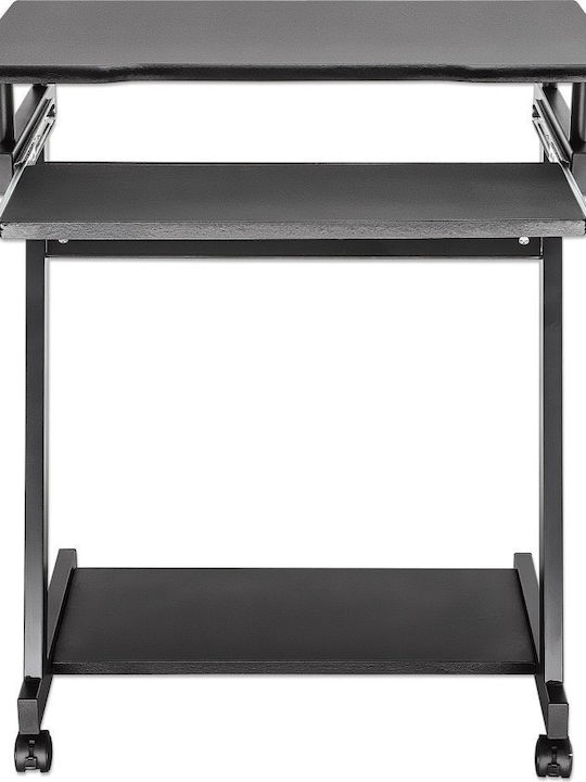 Techly Ica-tb 935b Computer Desk with Keyboard Shelf Black 730x590x370 Mm