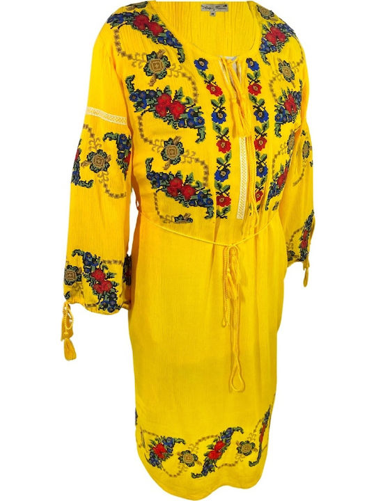 Traditional Women's Dress Cpr25 Yellow