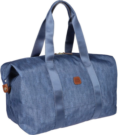 Bric's Milano X-travel Reisetasche Blau Stoff L43xB19xH28cm