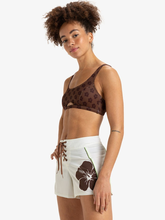 Roxy Women's Swimwear Roxy Pro 93 Win Printed Boardshort Cloud Dancer