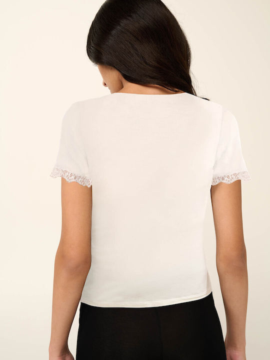 Kurzärmelig Black Damen T-Shirt