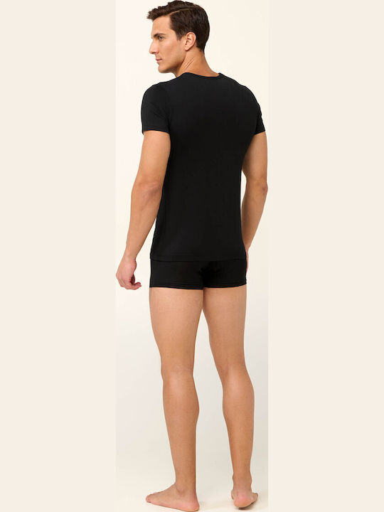 Ανδρική Φανέλα Κοντομάνικη Black