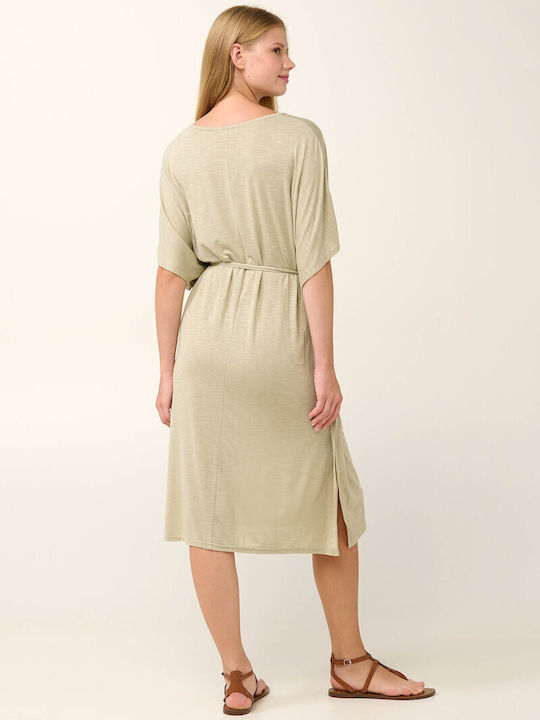 Vamp Flama Feminin Caftan de Plajă Beige Spray