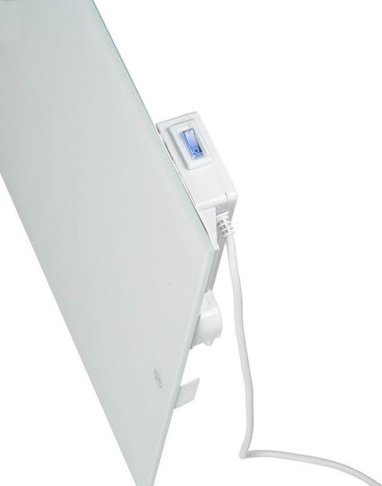 Eurom Електрическа Кърпи За Закачане с Стъклен Преден Панел 600W 115x46.5см Бяла
