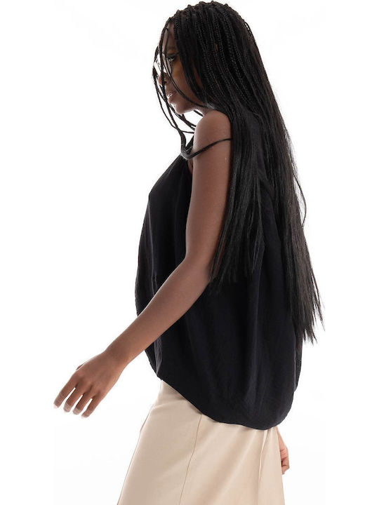 Women's Blouse Cotton Black