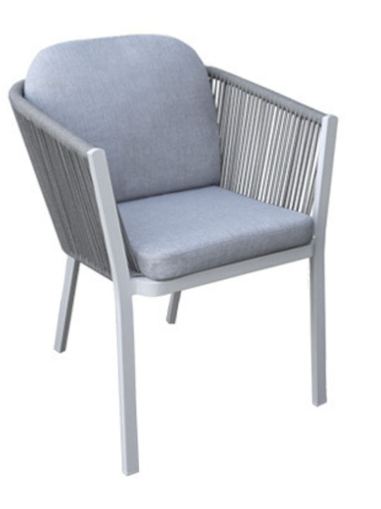 Set Sala De Mese Pentru Exterior Jurdan 5 Piese Alb