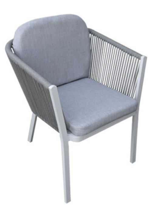 Set Sala De Mese Pentru Exterior Jurdan 5 Piese Alb