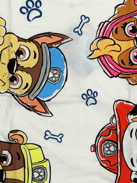 Nickelodeon Παιδική Πιτζάμα Καλοκαιρινή Εκρού