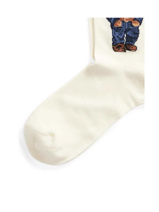 Ralph Lauren Patterned Socks Ivoire