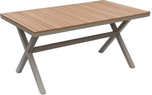 Garten- und Terrassentisch Bar Außenbereich Loise-t Mokka 150x90cm