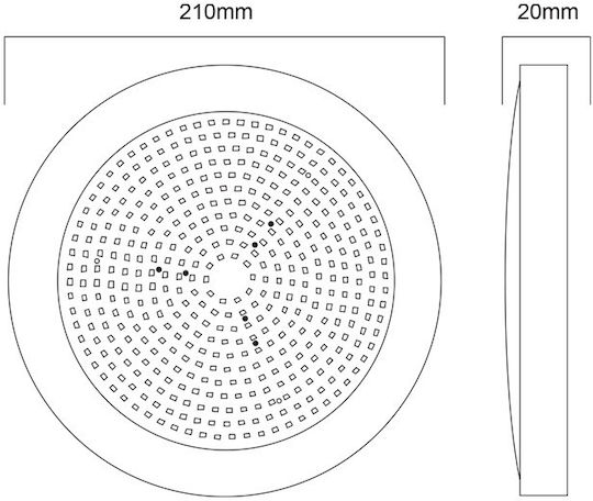 LED Pool Spotlight Plastic 20W 6000K 2200lm 110° IP68 12V DC Φ210mm ACA PISC20CW