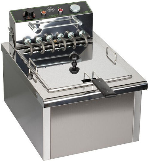 M&M equipment Elektrische Fritteuse 6kW Kapazität 12Es 39x50x41cm F120
