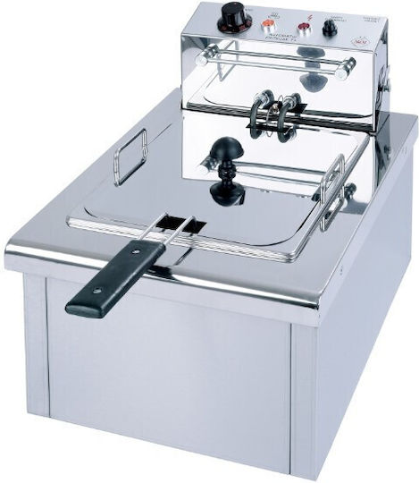 M&M equipment Elektrische Fritteuse 230V 3.5kW Kapazität 7Es 34x47x36.5cm F70
