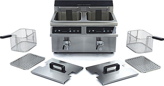 Lappas Elektrische Fritteuse Doppel 3.5kW Kapazität 2x8lt 58x50x41cm