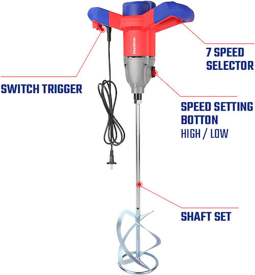 WorkPro Electric Mixer 1400W (Stirring Component Included)
