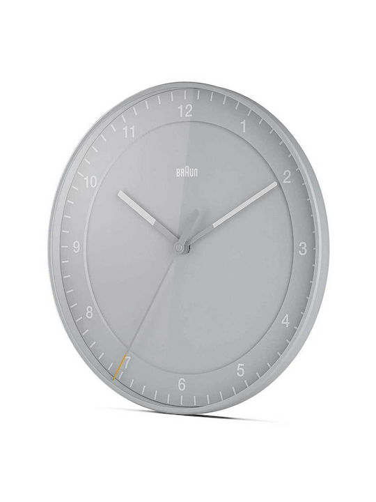 Braun Wall Clock Gray Ø30cm