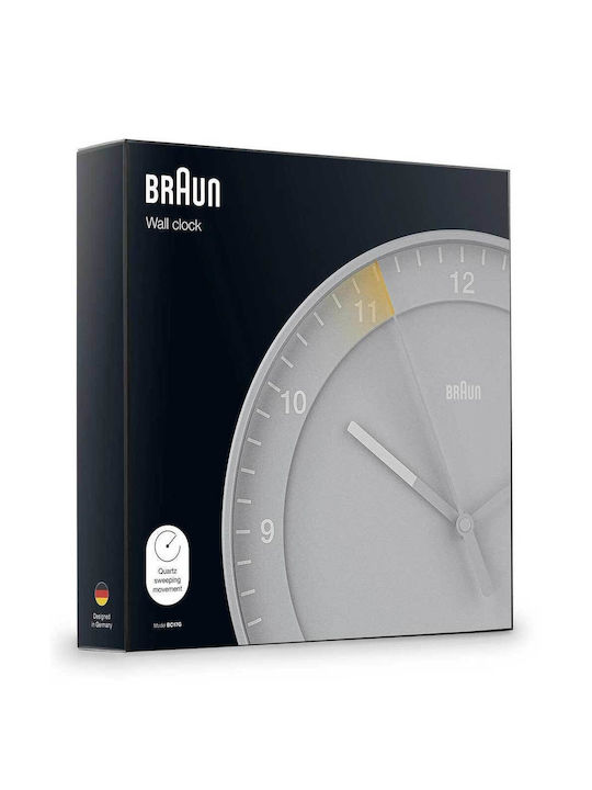Braun Wall Clock Gray Ø30cm