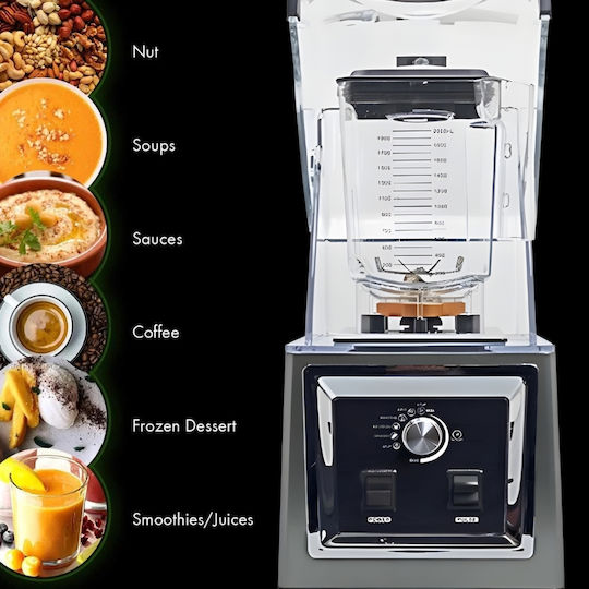 Dynamic Gb A300 Commercial Blender 2kW Red Red with Jug Capacity 2lt 22.4x22.2x49.3cm