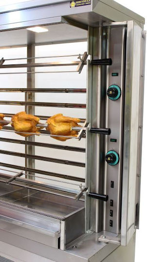 Sergas KE3 Electrică Pui Rottisserie Grill 8kW cu Dimensiuni 48x145x108cm