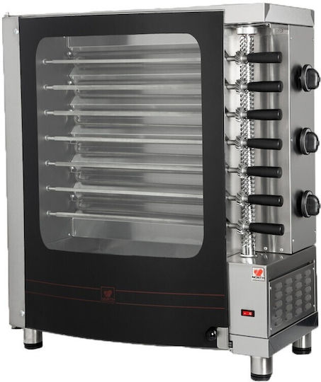 North R7 Ηλεκτρική Σουβλιέρα 6.5kW με Διαστάσεις 38x69x84cm