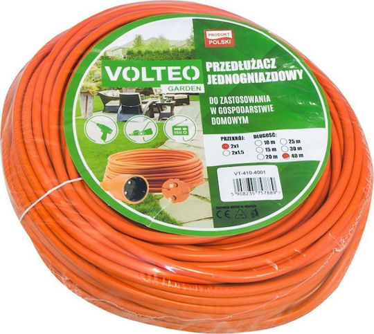 Volteo Extension Cable Cord 20m Orange