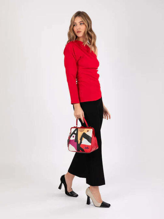 Damen Tasche Schulter Rot