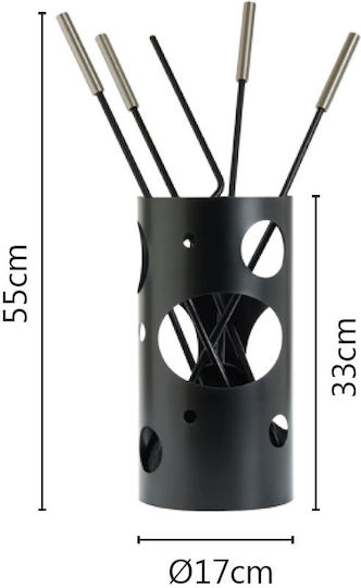 Eisweißer Kaminwerkzeug-Eimer Zogometal K30-1230